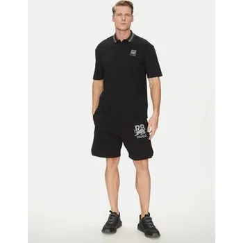 Pánská košile HUGO Polokošile Dodac_RB 50542748 Černá Regular Fit M