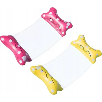 2x VODNÍ HOUDACÍ SÍŤ / MATRACE NA PLAVÁNÍ NAFUKOVACÍ S PUNTÍKY 140x70 cm