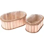 Dřevěný obal na květináč - sada 2ks, 0/16 (cs, Dakls)