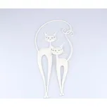 Kovová dekorace na zeď - kočky, 0/12