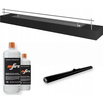 Biokrb Volně stojící biokrb Simplefire 120 x 8 x 19 cm černý