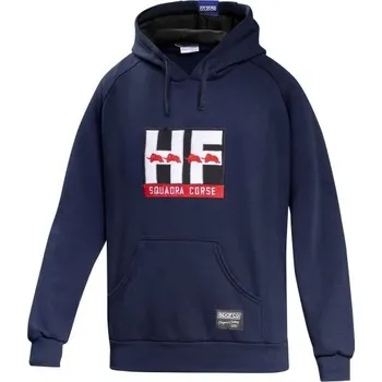 Pánská mikina Sparco Lancia HF Mikina Squadra Corse Hoodie Modrá XL