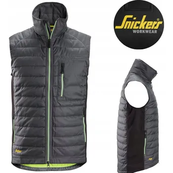 Pánská vesta Pikovaná teplá sportovní vesta Snickers 4512 Šedá, velikost XXL
