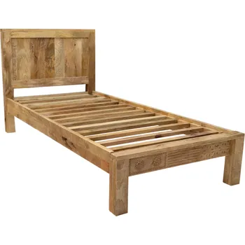Postel Dřevěná postel 90x200 z masivu mango