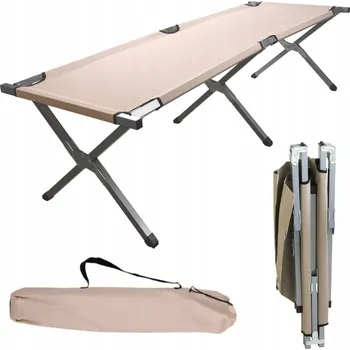 Zahradní lehátko SKLÁDACÍ TURISTICKÉ LEHÁTKO KANADA XXL VELKÉ PEVNÉ PRÉMIOVÉ