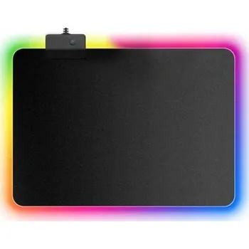 Podložka pod myš PODLOŽKA PRO HRÁČE HERNÍ Pod Myš Myš RGB 35X25cm Černá XXL