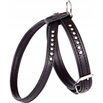 Postroj pro psa DINGO POSTROJ "GLAMOUR" Č. 3 ČERNÝ