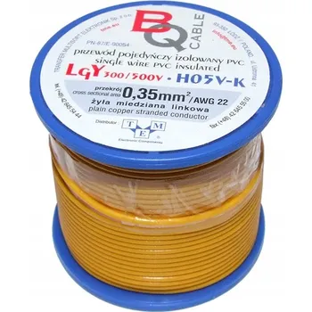 elektrický kabel Kabel Kulatý alarmový, elektrický, ohebný (lanko), automobilový LgY Vega-Tronik 1 x 0,35