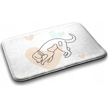 Koupelnová předložka Měkká koupelnová předložka / kobereček s motivem psa / zvířat