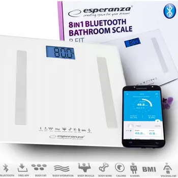 Osobní váha ELEKTRONICKÁ ANALYTICKÁ KOUPELNOVÁ VÁHA BT 8W1