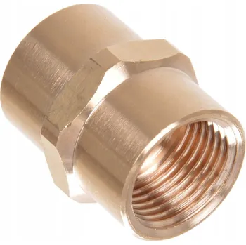 Fitinka Nátrubek 3/8" spojka redukce adaptér 3/8 - 3/8 mosazná mosaz