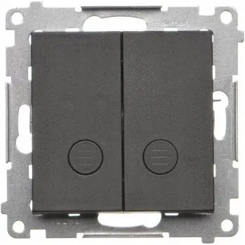 vypínač Simon 55 Dvojitý Spínací Tlačítko s Podsvícením