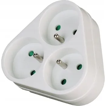 Elektrická zásuvka Elektrická Zásuvka rozbočka Rum-Lux bílá