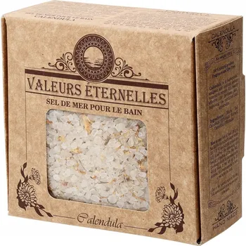 Koupelová sůl PŘÍRODNÍ MOŘSKÁ SŮL DO KOUPELE VĚČNÉ HODNOTY měsíček lékařský