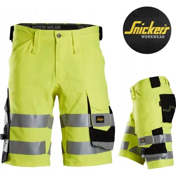 Pracovní oblečení Krátké pracovní kraťasy s reflexními prvky EN20471 Snickers 6136 Žluté, velikost 46