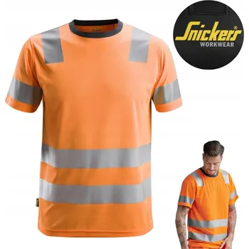 Pánské tričko Reflexní tričko AllroundWork tř. 2 oranžové vel. XS Snickers Workwear Velikost: XL