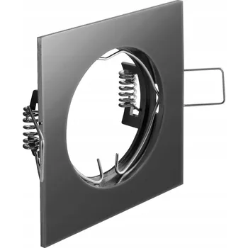 Bodové svítidlo GTV BODOVÉ SVÍTIDLO P/T IP20 MR16 ČERNÝ CHROM ČTVEREC PORTO OP-PROD4-21