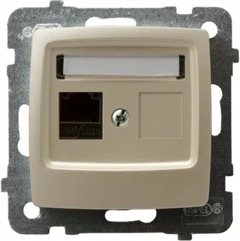 Elektrická zásuvka Internetová zásuvka nástěnná Ospel bílá