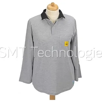 ESD ESD polotriko s dlouhým rukávem StaticTec, šedé, XS - 100104001393