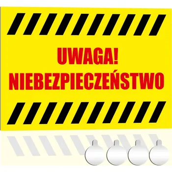 PVC Tabulka Výstražná POZOR NEBEZPEČÍ 30x20 UV Tisk + samolepky