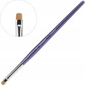 Kosmetický štětec Štětec Synthetic #17 CREATOR na obočí kulatý, fialová rukojeť