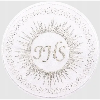 Nášivka Emblém IHS nášivka Hostie ke Svatému přijímání stříbro_007