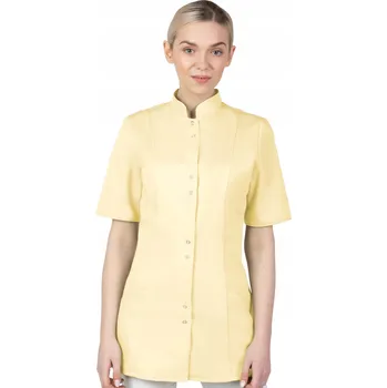 Dámské sako 34 DÁMSKÝ ZDRAVOTNICKÝ PLÁŠŤ NA ZIP SE STOJAKEM, KOSMETICKÝ FARTUCH 141S