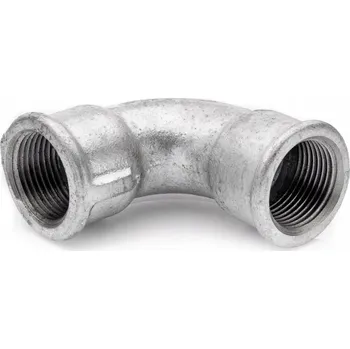 Fitinka Krátké koleno 1" litina pozink 90 stupňů vnitřní závit