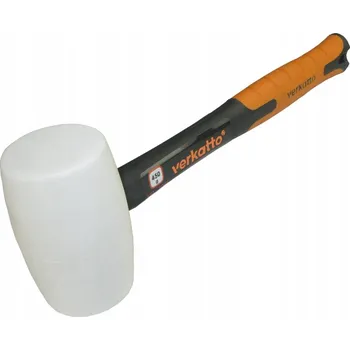 Kladivo Gumová palička Verkatto bílá s násadou 450g
