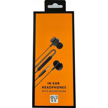 Sluchátka DRÁTOVÁ SLUCHÁTKA FL ČERNÁ DO UŠÍ MINIJACK iOS ANDROID FL-IH653