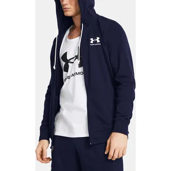 Pánská mikina Pánská mikina Under Armour UA Rival Terry LC FZ 1370409-410 Modrá 3XL
