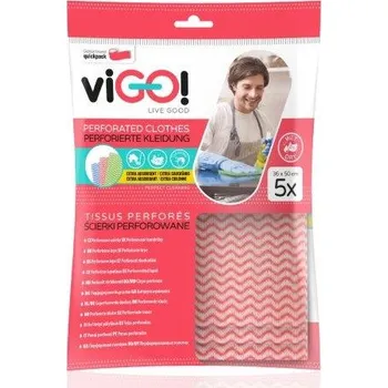Utěrka viGO! Utěrka perforovaná 5 ks, mix barev