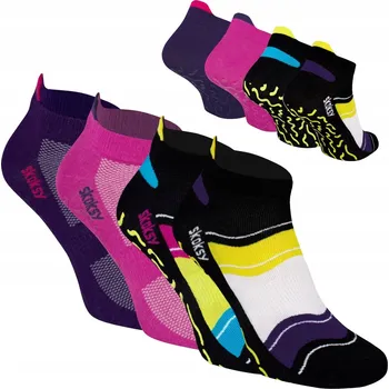 Dámské ponožky 4x Protiskluzové ABS Ponožky dámské fitness sportovní jóga 41-46 ZOOKSY