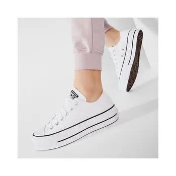 Pánská obuv Plátěnky Converse Chuck Taylor All Star Lift Ox 560251C Bílá 42