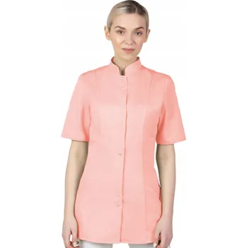 Dámské sako 34 DÁMSKÝ ZDRAVOTNICKÝ PLÁŠŤ NA ZIP SE STOJAKEM, KOSMETICKÝ FARTUCH 141S