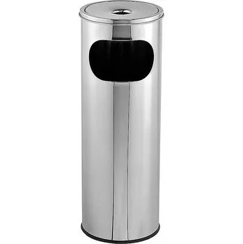 Popelník Popelník s košem nerezová ocel Europol 12l stříbrný