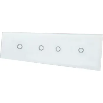 vypínač SKLENĚNÝ DOTYKOVÝ PANEL SPÍNAČ 4-NÁSOBNÝ (1+1+1+1)