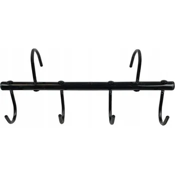 Věšák Uzda York Věšák se 4 háčky, ocelový, černý