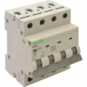 vypínač TRACON Nadproudový spínač, charakteristika B, 25A, 4P, 6kA EVOZ4B25