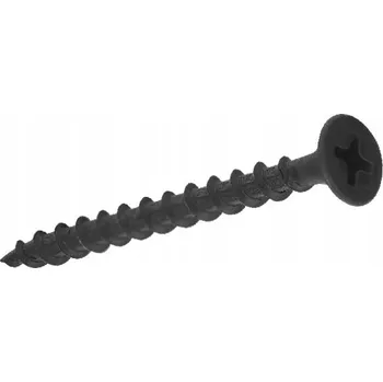 Vrták Šrouby do dřeva, sádrokartonu 3,5x25 černé fosfátované Marcopol 0,5kg