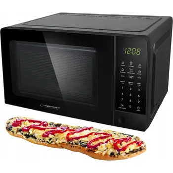 Mikrovlnná trouba MIKROVLNNÁ TROUBA výkonná 20L 1100W 6 programů ČERNÁ