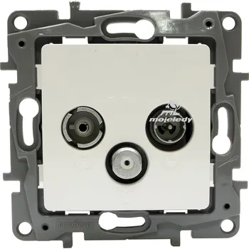 Elektrická zásuvka Anténní zásuvka nástěnná MojeLedy bílá