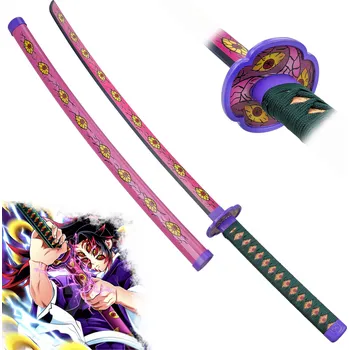 Šerm AF Nichirin dřevěná katana Kokushibo "KYOKOKUKAMUSARI" - Demon Slayer