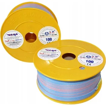 elektrický kabel Kabel LGY/H05V-K 1,00 mm2 100 m Modro-Růžový