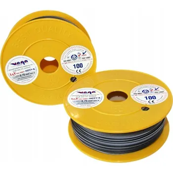 elektrický kabel Kabel LGY/H05V-K 0,75 mm2 100 m Černo-Bílý