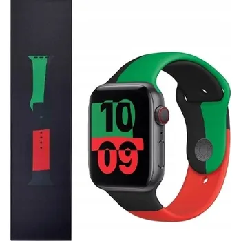 Řemínek na hodinky SPORTOVNÍ ŘEMÍNEK PRO APPLE WATCH 42/44/45/49MM ČERNÝ UNITY