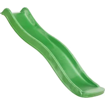 Dětský domeček ASKO Dětská plastová skluzavka YULVO s přípojkou na vodu zelená