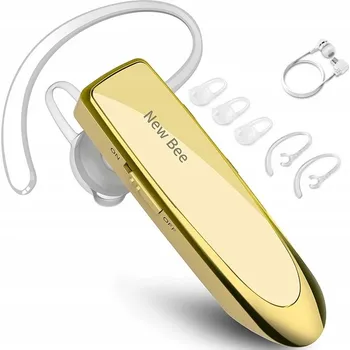 Sluchátka BEZDRÁTOVÉ BLUETOOTH SLUCHÁTKO NEW BEE ZLATÉ