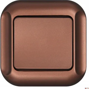 vypínač Timex-Elektro schodišťový přepínač, měděná barva, řada TOPAZ