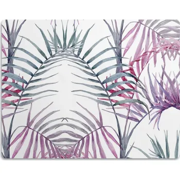 Obraz Vodotěsná podložka pod misku Růžové listy 45x35 cm